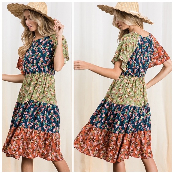 Frolic in the Meadow Midi Dress - Picture 9 of 16